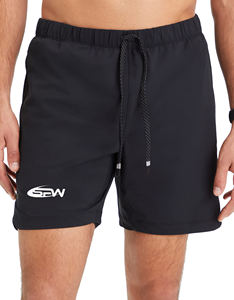 Pantalones cortos de gimnasio simples para hombre, estilo extraíble con cintura elástica y costuras planas, forro transpirable y bolsillos laterales para mayor comodidad durante - Product Image 1