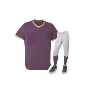 Uniforme de baseball sur mesure de qualité professionnelle, respirant, grande taille, design OEM, 100% polyester, unisexe - Product Image 1