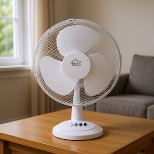 Ventilador de Mesa Inclinable de 3 Aspas VE9040 de 40W y 40cm, Color Blanco - Product Image 3