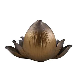 Bougeoir élégant à fleurs en laiton de grande taille fait à la main Style Ins décoration de la maison de Noël bougeoir fabriqué en métal - Product Image 6