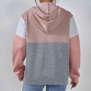 Sudadera con capucha de gran tamaño de algodón de alta calidad, Sudadera con capucha de lana gruesa con hombros caídos, precio al por mayor, fabricante de sudaderas con capucha personalizadas de bloque de Color - Product Image 2