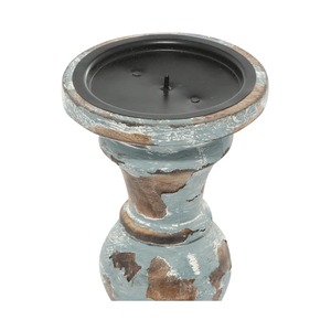 Ensemble de 3 bougeoirs de style vintage, aspect antique élégant, pour centre de table de salon et décoration intérieure, en provenance d'Inde - Product Image 4