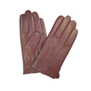 Guantes de cuero <span class=keywords><strong>PU</strong></span> de moda Vintage para hombre, pantalla táctil de dedo completo, para viajes al aire libre, térmicos, transpirables, informales, para fiestas, deportes de invierno - Product Image 4