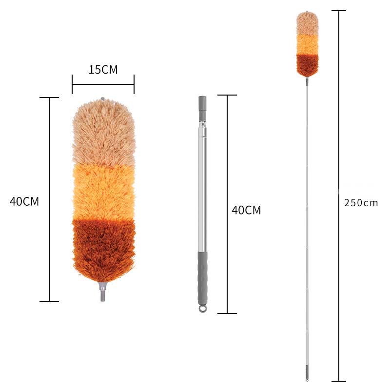 Trois-couleur brun 2,5 m duster