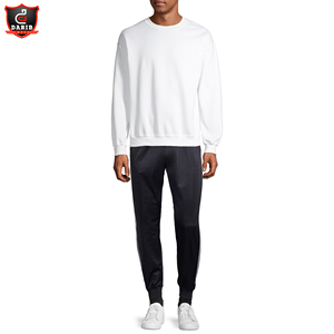 Sweat-shirt à col rond pour hommes personnalisé de la meilleure qualité imprimé de motifs solides nouveau design polaire surdimensionnée hiver grande taille teint uni - Product Image 3