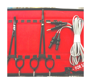 คีมปิดผนึกหลอดเลือดแดงสองขั้วที่นำกลับมาใช้ใหม่ได้6.5 "8.5" ไม่ติดสแตนเลสเครื่องมือผ่าตัดพลาสติก3เมตรสายซิลิกอน - Product Image 3