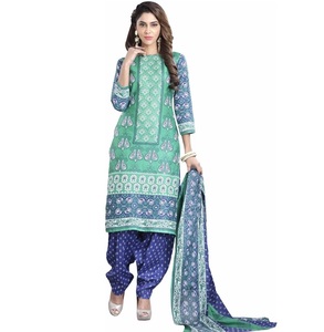 Dernier modèle imprimé Costume Salwar Kameez pour femme 3 pièces Vêtements ethniques légers brodés à la mode Costumes avec logo en viscose rayonne - Product Image 6
