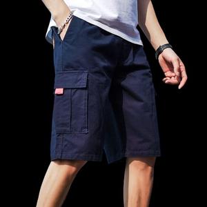 กางเกงวอร์มผ้าคอตตอนแบบผูกเชือกสำหรับผู้ชายกางเกงจ็อกเกอร์ผ้าดิบขอบจ็อกเกอร์แบบวินเทจสำหรับฤดูร้อนซีดจาง - Product Image 6