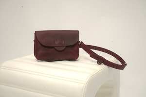 Sac banane vintage en cuir de vachette pour homme avec fermeture à glissière et Shape-LWB-0086 d'oreiller antivol - Product Image 5