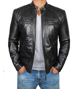 Chaqueta de Cuero para Hombre, Primavera-Otoño 2026, Cuello Alto, Chaqueta de Cuero PU, Estilo Motociclista, Informal, Abrigo de Cuero - Product Image 2