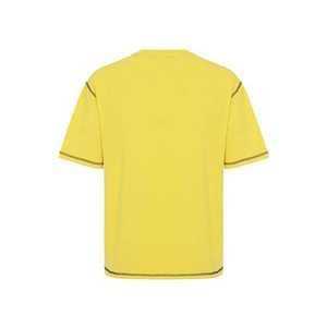 2025 Nueva camiseta recortada Vintage para hombres desgastada 100% algodón Streetwear gráfico Rhinestone Bcoxy manga corta 300g de punto - Product Image 5