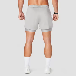 Shorts de basket-ball pour hommes en maille avec logo personnalisé, streetwear, école, polyester, grande taille, vintage, patchwork, bandana, broderie, imprimé paisley - Product Image 3