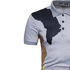 Camisetas Deportivas Personalizadas para Hombre, Diseño Moderno, Color Sólido, 100% Algodón, Manga Corta, Estilo Ejecutivo, Secado Rápido - Product Image 5