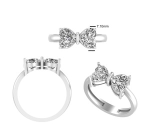 Custom Fancy Solitaire 100% Satisfacción Anillo de boda de moda Anillo de diamantes 14K 18K Oro 925 Plata Moissanite 100% - Product Image 1