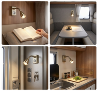 Lampe de lecture LED intérieure 12V NRY 2W à faisceau focalisé pour camping-car, directement de l'usine, pour couchette