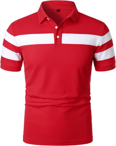 Nouveaux t-shirts polo décontractés d'affaires de haute qualité avec logo personnalisé 100% coton, t-shirts à manches courtes anti-rides pour hommes - Product Image 5