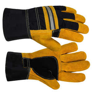 Cómodos guantes de trabajo de cuero de alta calidad Guantes DE SEGURIDAD DE CUERO Guantes de aparejo de trabajo para protección industrial de manos - Product Image 5