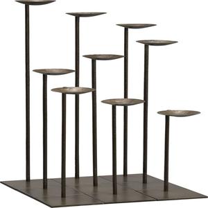 Portavelas de Metal decorativo de Venta caliente Mesa portátil con diseño único y soportes múltiples rectos Impresión en aerosol - Product Image 6