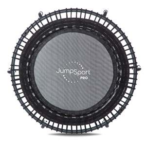 JumpSport PRO 550f Trampolino per Fitness Indoor Leggero 44 Pollici Design Pieghevole in Acciaio Sicuro per Ragazzi e Ragazze Nero - Product Image 1