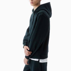 Propre marque lâche décontracté couleur unie 2 pièces ensemble hommes tenues d'hiver survêtement pour hommes - Product Image 4