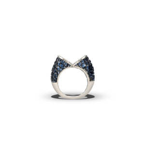 Bague Cœur Ouvert Vintage pour Enfants - Acier Inoxydable et Titane avec Sertissage Griffe - Product Image 5