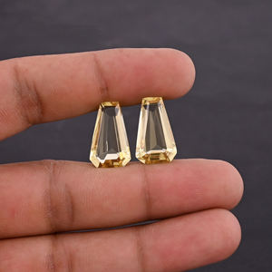 Cuarzo Limón Sintético (Creado en Laboratorio) al por Mayor, Gema en Forma de Ataúd de 11x18 mm, 7.5 Quilates para la Fabricación de Joyas y Pendientes - Product Image 6