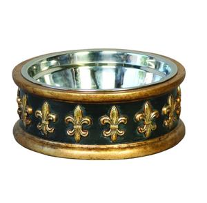 Cuenco de alimentación de madera de diseño de lujo con cuenco de acero inoxidable para Alimentación de Mascotas Gurdon accesorios decorativos de alimentación de mascotas - Product Image 1