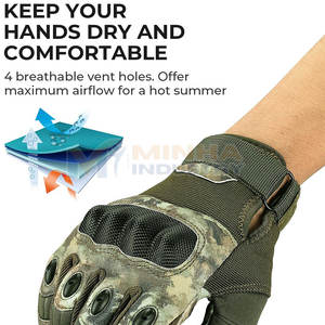 Breathable Tactical Gloves with Durable Material and Grip Sturdy Tactical Gloves Designed for Rugged Outdoor Conditions - Product Image 5
