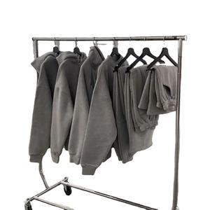 French <b>Terry</b> Acid Wash Fleece Tracksuits Street-wear Sweatpants Hoodie Sets Without String Custom Logo Heavy Weight <b>Bulk</b> - Product Image 5