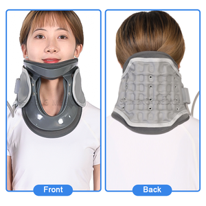 Penjepit leher kerah serviks plastik tiup, tinggi dapat diatur, peralatan rehabilitasi penjualan laris dengan pompa udara - Product Image 5