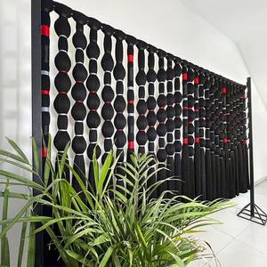 Tapisserie murale asymétrique bohème en fibre artistique moderne Milpa, décoration de lit en macramé, tête de lit mexicaine en fibre artistique moderne - Product Image 3