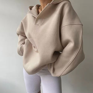 Sudadera de lana de gran tamaño para mujer con logotipo personalizado de fábrica, sudaderas personalizadas, sudaderas de gran tamaño para hombres y mujeres - Product Image 4