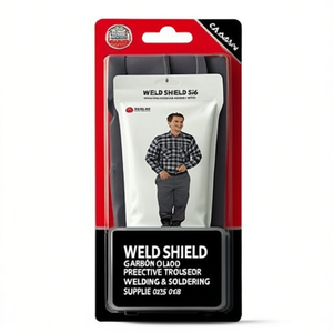 Weld <b>Shield</b> Size 56 Grey/Black <b>Protective</b> Trousers for Welding & Soldering Supplies - Product Image 2
