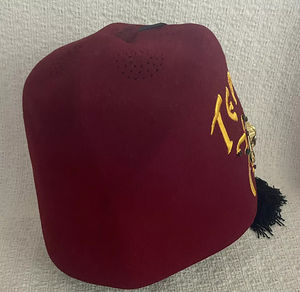 Sombrero Fez Masónico Vintage Borgoña con Joyas y Borla Negra, Sombrero Masónico de Alta Calidad, Personalizado, Mejor Oferta - Product Image 3