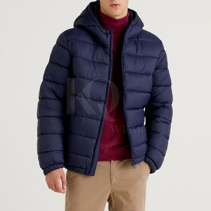 Stylish <b>Men</b> Bubble <b>Jacket</b> Insulated Reversible Winter Breathable Eco-Friendly <b>Lightweight</b> Soft Fabric Front Logo Outdoor Sports - Product Image 5