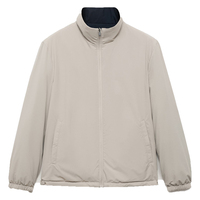 Veste imperméable matelassée réversible pour homme Vestes isolées pour homme Veste chaude coupe-vent rembourrée légère OEM