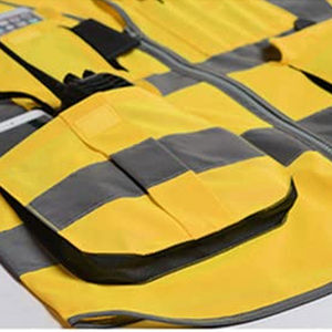 Logo personnalisé Construction gilet de sécurité vêtements réfléchissants gilet de sécurité fabriqué au Pakistan - Product Image 4