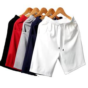 Short de basket-ball athlétique décontracté pour hommes personnalisé été couleur unie respirant polyester Gym Sport maille motif course ample - Product Image 2