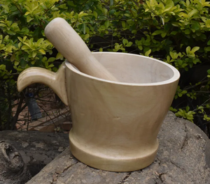 High Quality Wood Mortar and pestle Spice <b>crusher</b> accessories kitchen tools gadgets crafts top selling - Product Image 5