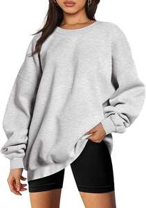 เสื้อสวมหัวคอกลมสำหรับผู้หญิง XS แขนยาวใส่สบายสำหรับฮู้ดซักกรด - Product Image 4