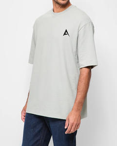 Camiseta de cuello redondo de secado rápido de gran tamaño para hombre personalizable de alta calidad 100% algodón con bordado de logotipo personalizado e impresión Digital - Product Image 6