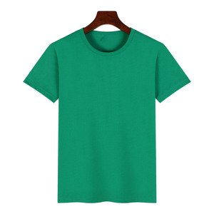 OEM logotipo personalizado bordado 180g poliéster algodón manga corta cuello redondo Camiseta guardería camiseta para hombres DDP envío - Product Image 6