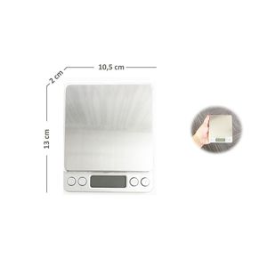 Báscula Digital Profesional AEK-Tech I2000, Capacidad de 2 kg, Precisión de 0.1 g, Pantalla LCD Retroiluminada de Metal - Product Image 4