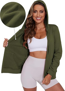 Vente en gros de sweats à capuche zippés de haute qualité avec logo personnalisé pour femmes sweats à capuche respirants avec service OEM de grande taille pour femmes - Product Image 5