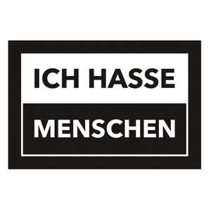 Ensemble tasse et paillasson Hate People, collection promotionnelle de vaisselle - Product Image 1