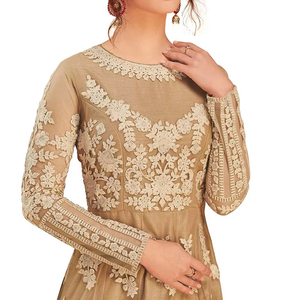 Top hợp thời trang của phụ nữ cộng với kích thước Hoàng gia thiết kế Bridal Wedding mặc thêu làm việc trên <span class=keywords><strong>Net</strong></span> cho đám cưới - Product Image 2