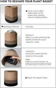 Good Quality <b>Basket</b> Cotton Rope, Large Blanket <b>Basket</b> Laundry <b>Hamper</b> <b>for</b> Throws, Pillows, Blanket OEM Made in Vietnam - Product Image 6