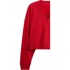 Sweat-shirt en molleton tricoté personnalisé, écologique, marron, brodé et gaufré, respirant et coupe-vent pour femme - Product Image 6