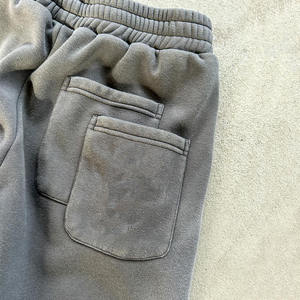 OEM coton éponge français poids lourd Baggy Gym acide lavage perle clouté strass diamant pantalons de survêtement hommes - Product Image 4