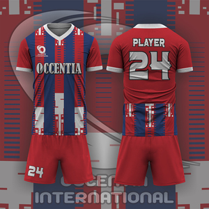 Nouvel arrivage en gros : Ensemble maillot et short de football unisexe en tissu respirant et confortable – Tenue de foot très prisée à prix abordable - Product Image 2